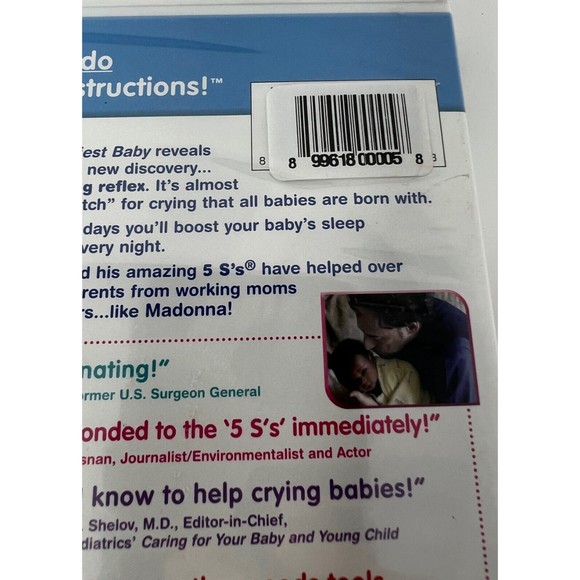 Happiest Baby DVD Harvey Karp MD Includes Soothing Sleep CD Calm Crying - Picture 3 of 3